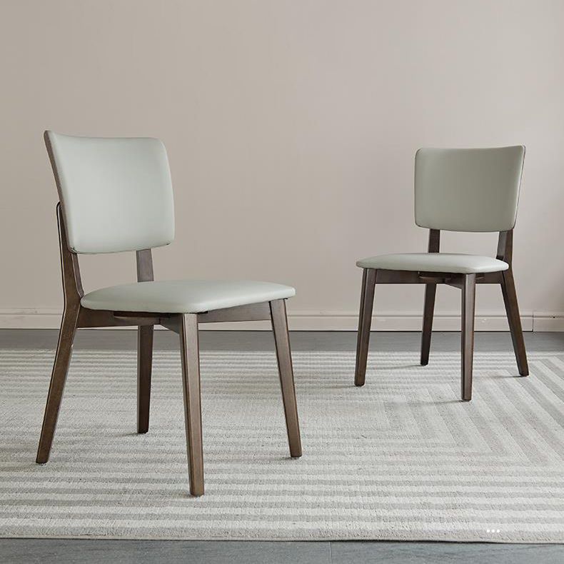 Minimalist 1/4/5/7 Pieces Furniture Stone Rectangle Dining Chairs Set in Gray