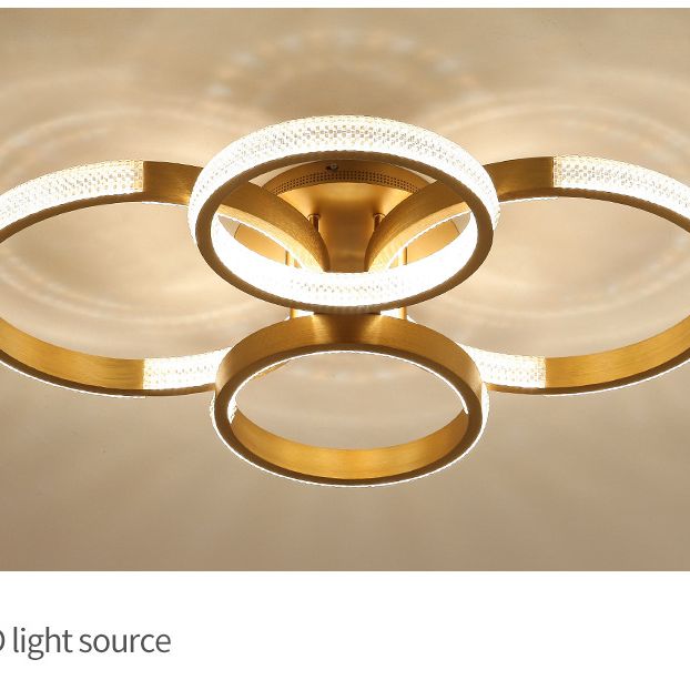 Plafonnier LED de style Nordic Style Golden Brossé