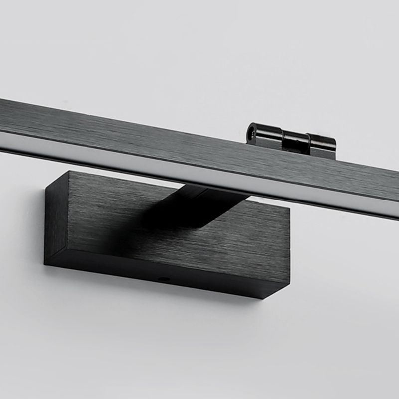 Lineare Schattenschwung Armwand Beleuchtung moderner Metall 1 hellleuchte Lampe in Schwarz