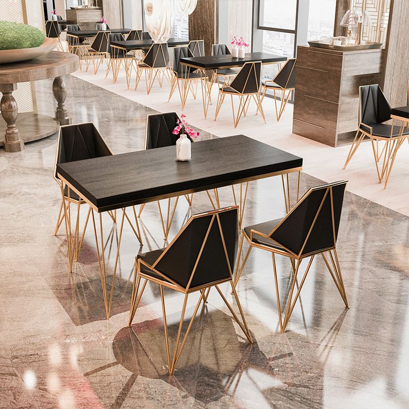 Contemporary Upholstered Dining Arm Chair Faux Leather Kitchen Dining Chair