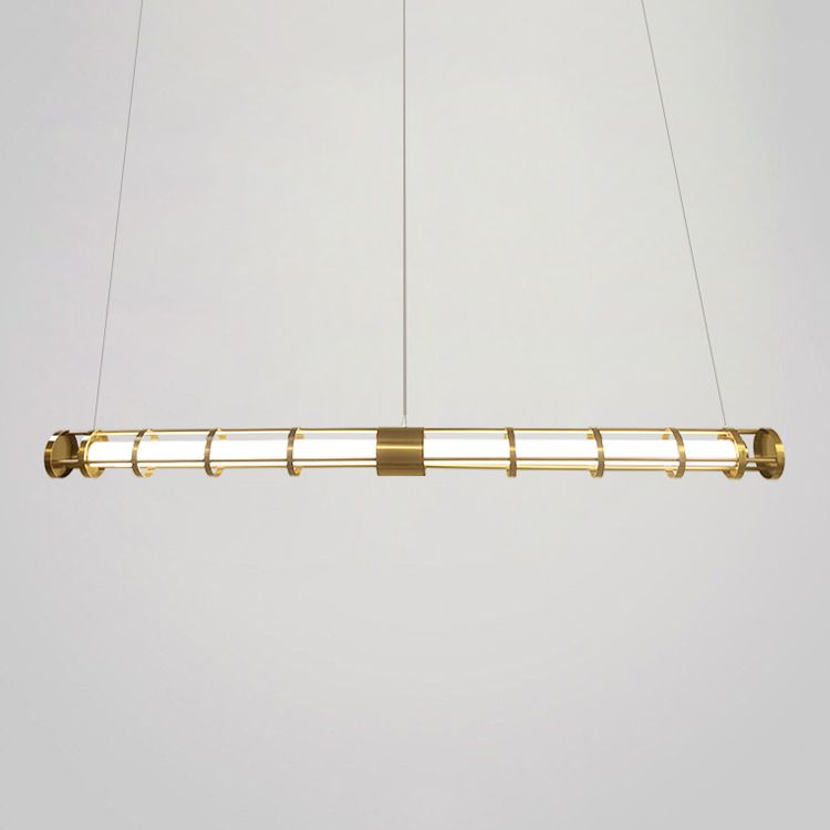 LED Postmodern Island Chandelier Lights Metal Island Lighting for Dining Room