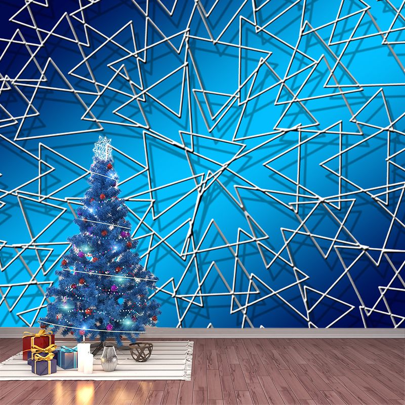 Geometry Wall Murals Stain Resistant Wall Decoration for Living Room, Made to Measure