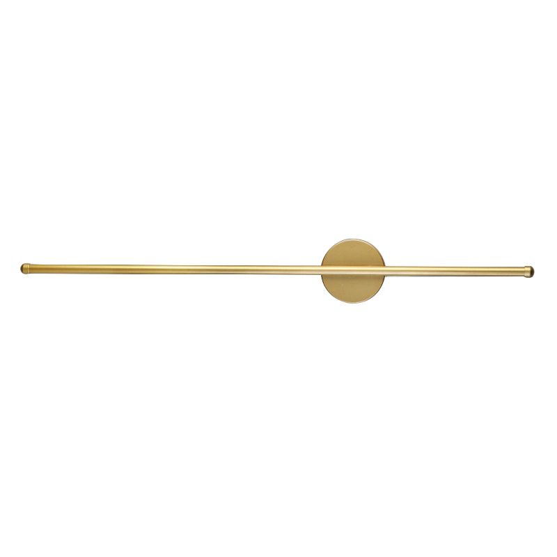 Linear Shape Metal Wall Light Modern Style 1 Light Wall Lighting Fixtures in Gold