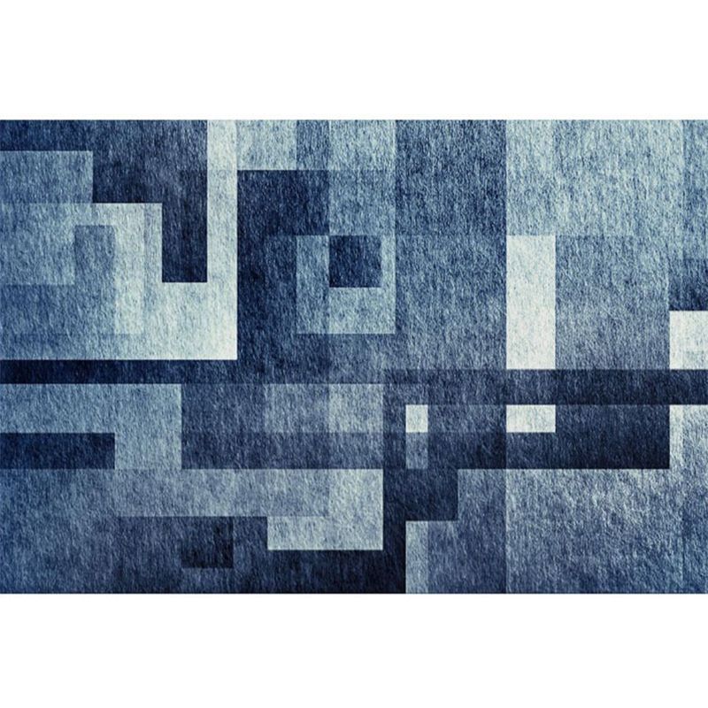 Tan Casual Indoor Carpet Polyester Geometric Area Rug Washable Carpet for Indoor Room