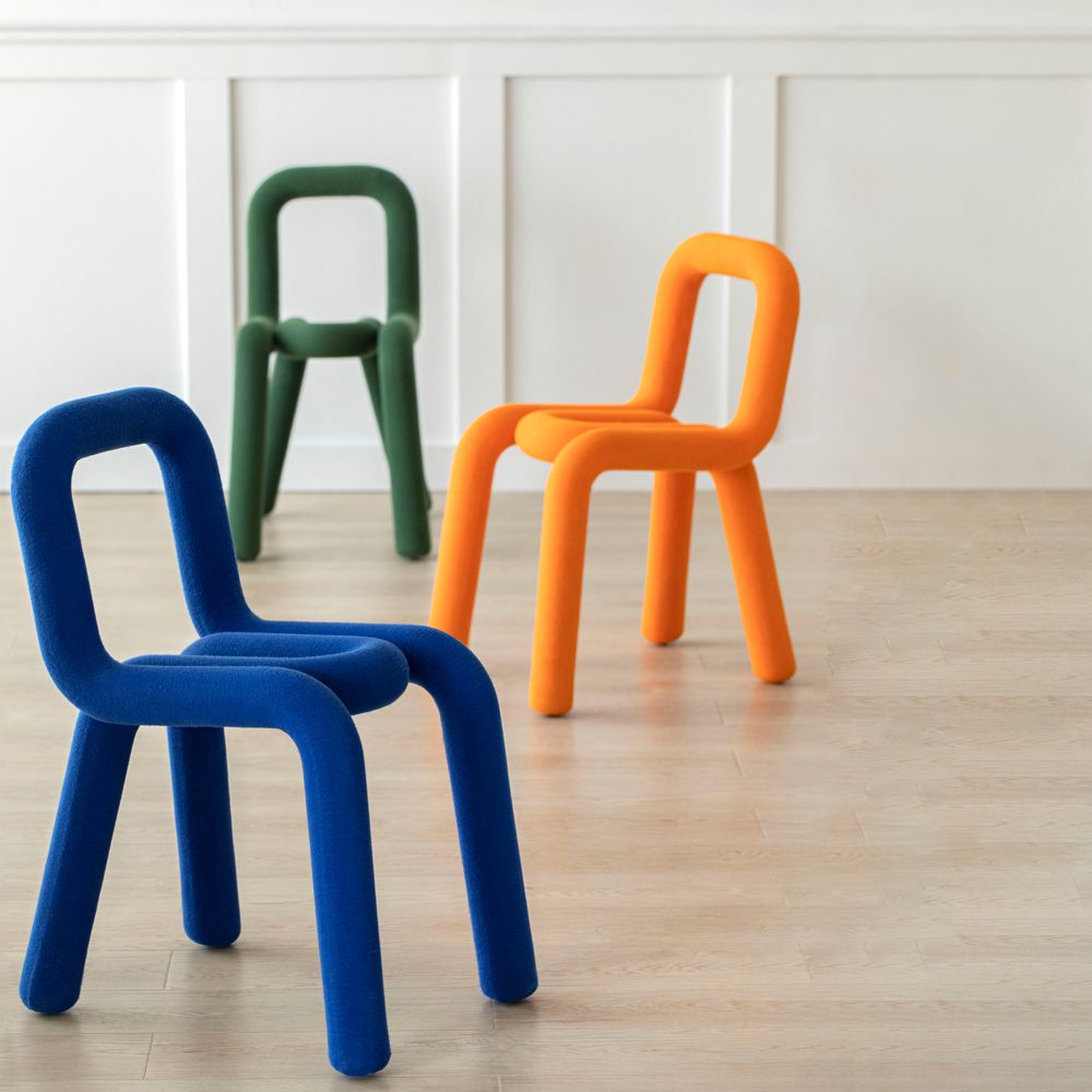Contemporary Style Dining Room Chair Dining Armless Chair with Metal Legs