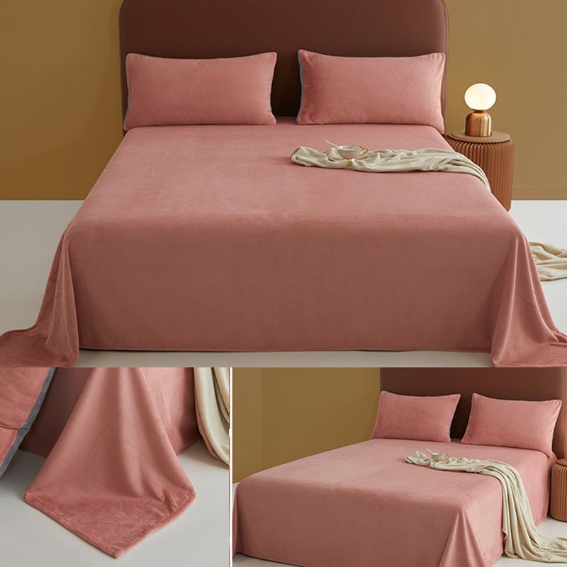 Super Soft Bed Sheet Set Modern Flannel Fitted Sheet for Bedroom