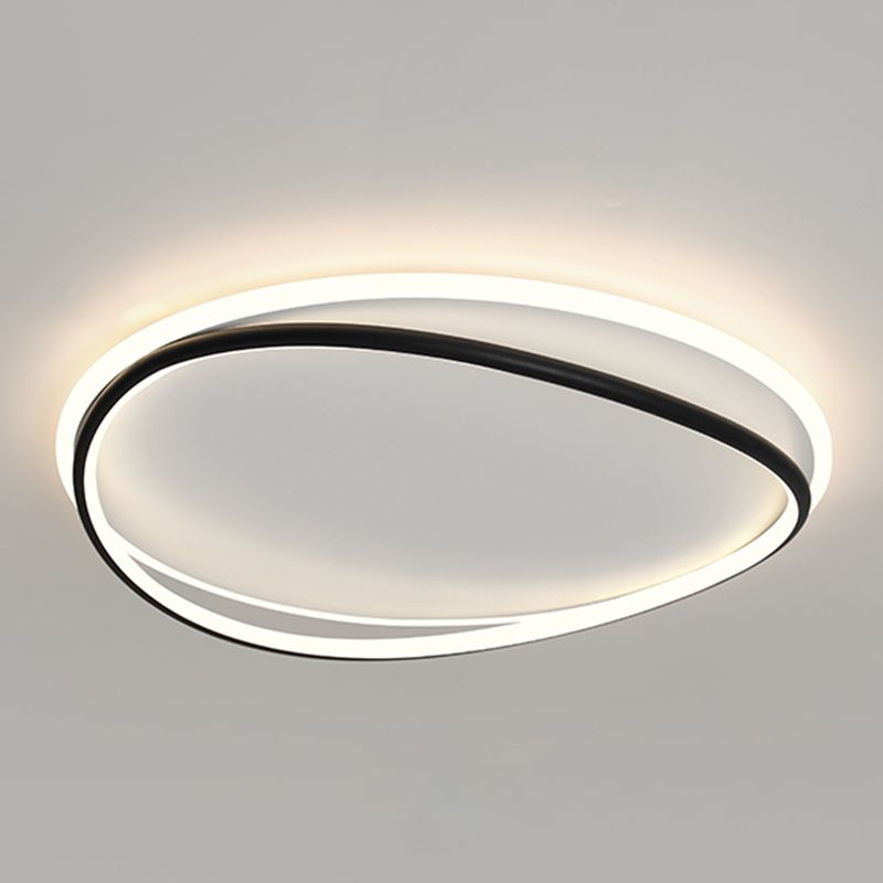 Plafonnier linéaire LED en acrylique, montage encastré en fer forgé de Style concis moderne