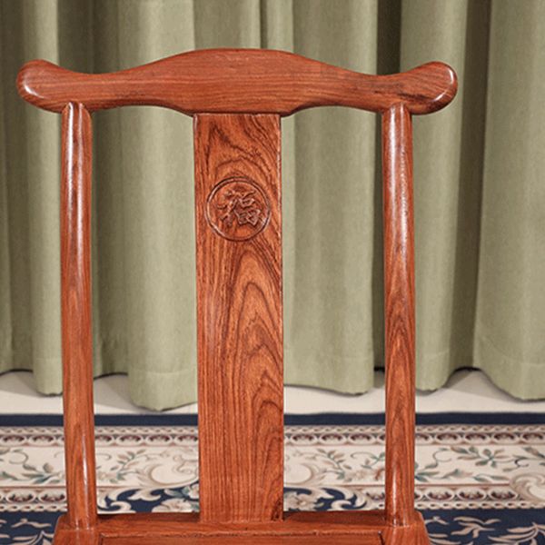 Modern Style Dining Chair Wooden Slat Back Side Chair for Living Room