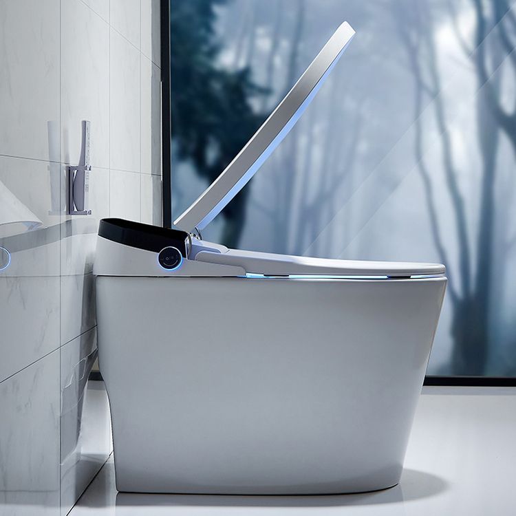 Floor Mount Flush Toilet Heated Seat One-Piece Toilet with Slow Close Seat