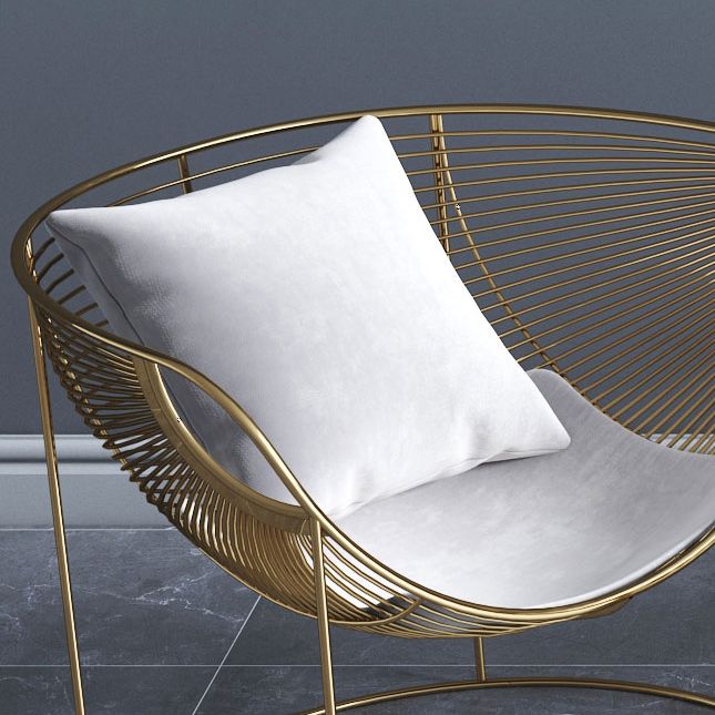 Nordic Style Metal Dining Room Chair Velvet Dining Chair for Restaurant Use