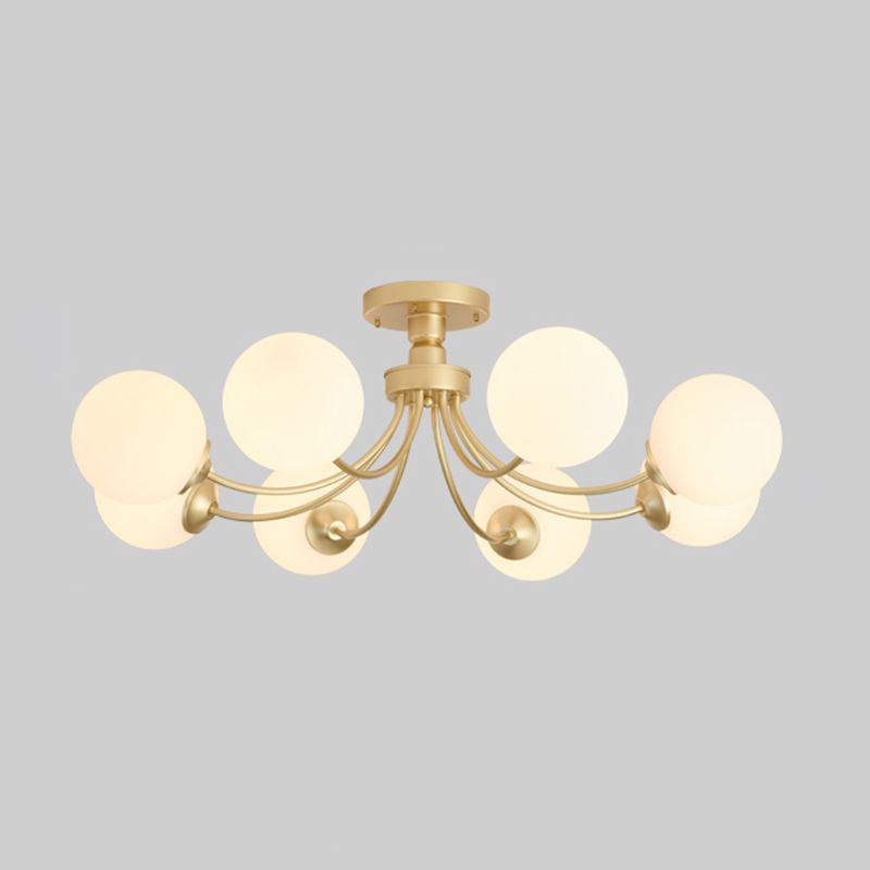 Modern Simple Iron Ceiling Light Ball Shape Ceiling Lamp for Living Room