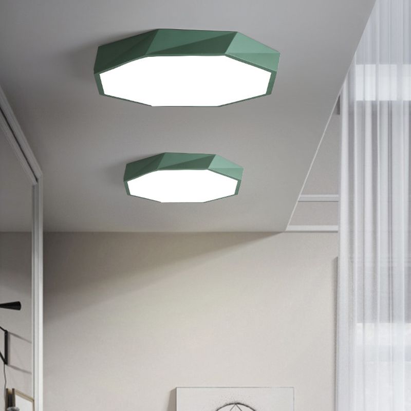 Plafonnier encastré géométrique en métal, luminaire LED de Style nordique
