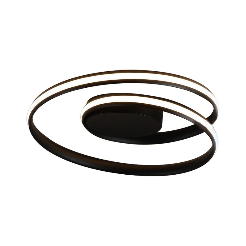 Weiß/schwarz Kreis Deckenleuchten Unterputz Moderne 18 "/23.5" Beleuchtungsarmatur für Indoor