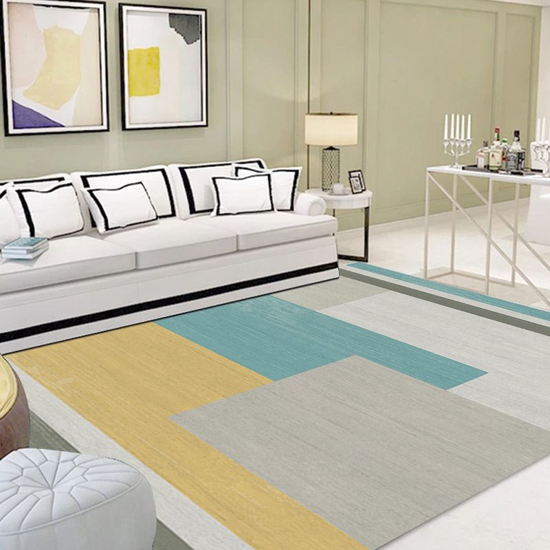 Simplicity Home Decoration Rug Graphic Pattern Area Carpet Polyester Non-Slip Backing Indoor Rug