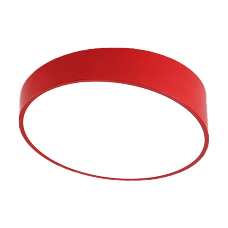 Moderna lámpara LED de acrílico empotrada en el techo con borde biselado para salón, montaje empotrado en rojo/amarillo/azul