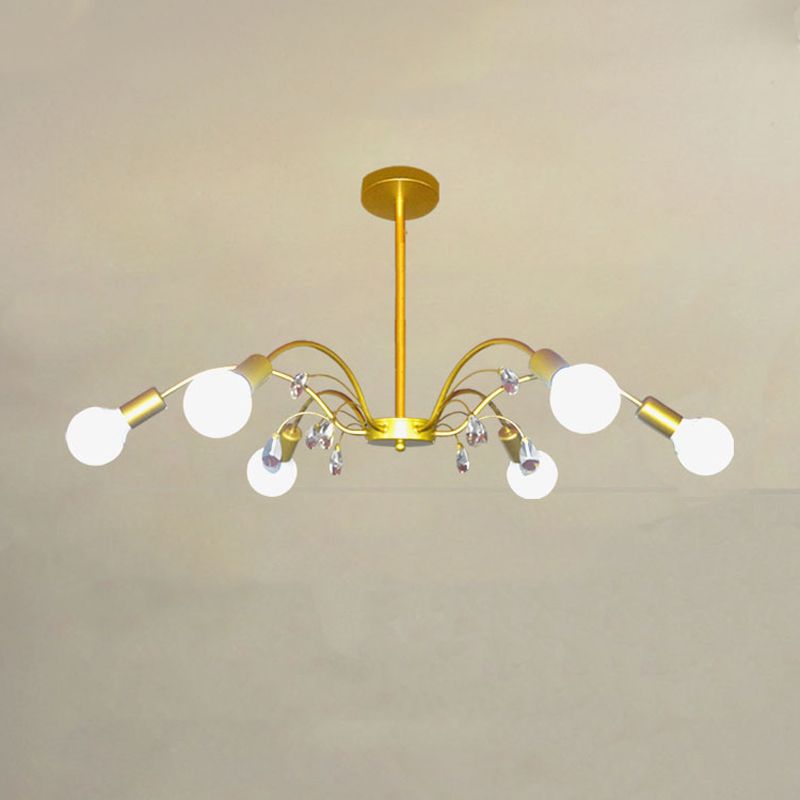 Radial Shade Chandelier Lights Contemporary Metal Chandelier Lighting