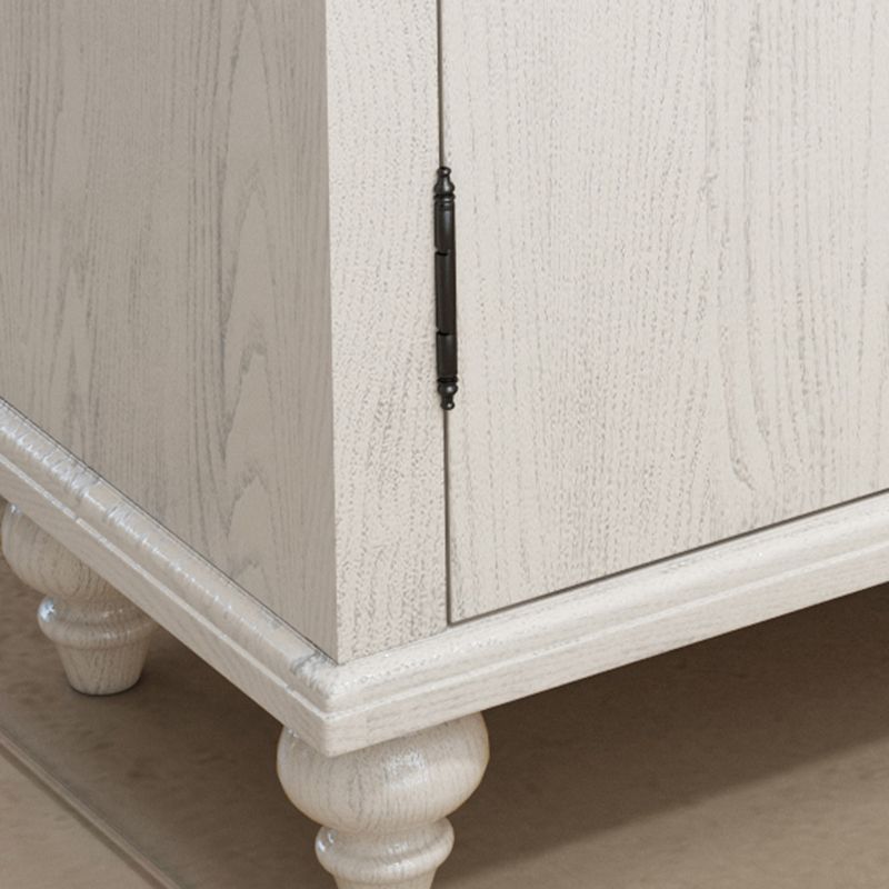 Distressed Wood Cabinet Wood 3 - Doors and 3 - Drawer Accent Cabinet
