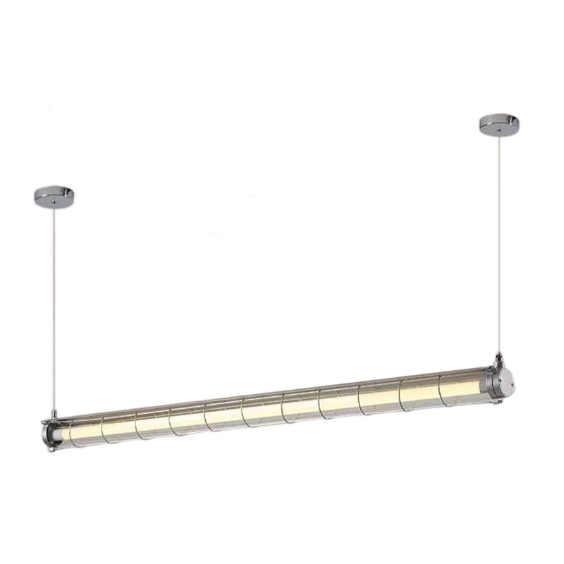 Industrial Style Hanging Lamp Iron Frame Island Light Fixture for Dining Table