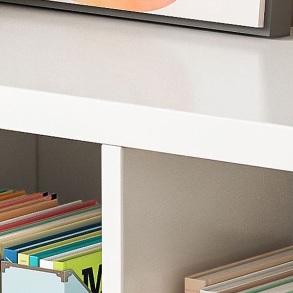Contemporary Style Bookshelf Engineered Wood Bookcase for Home and Office