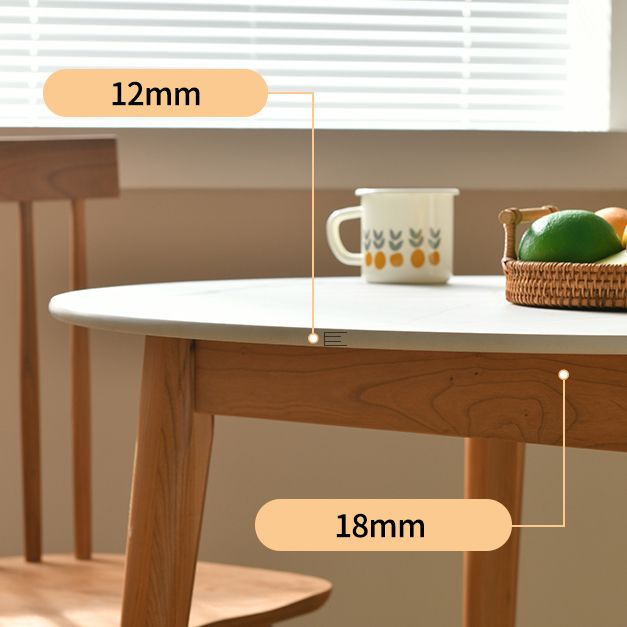Modern 1/2/3/5 Pieces Dining Set Round Stone Dining Table for Dining Room