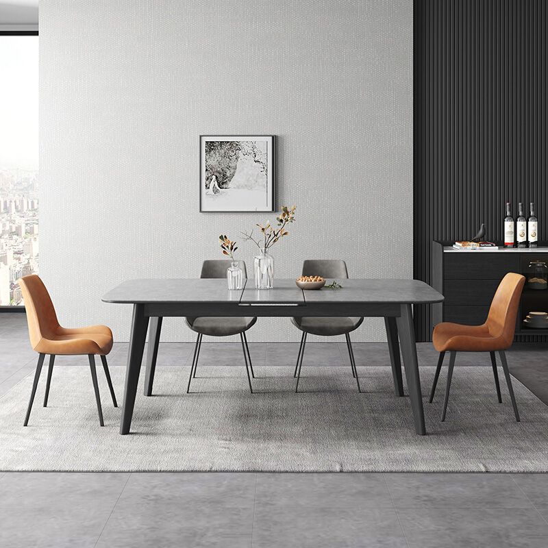 Rectangle Extendable Dining Table Modern Stone Dining Table for Dining Room
