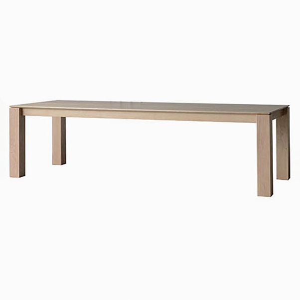 Wood Dining Table Rectangle Modern Table with 4 Legs for Restaurant