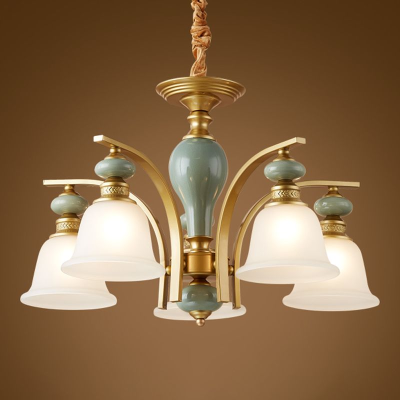 Modern Creative Hanging Pendant Light Glass Geometric Chandelier for Dining Room