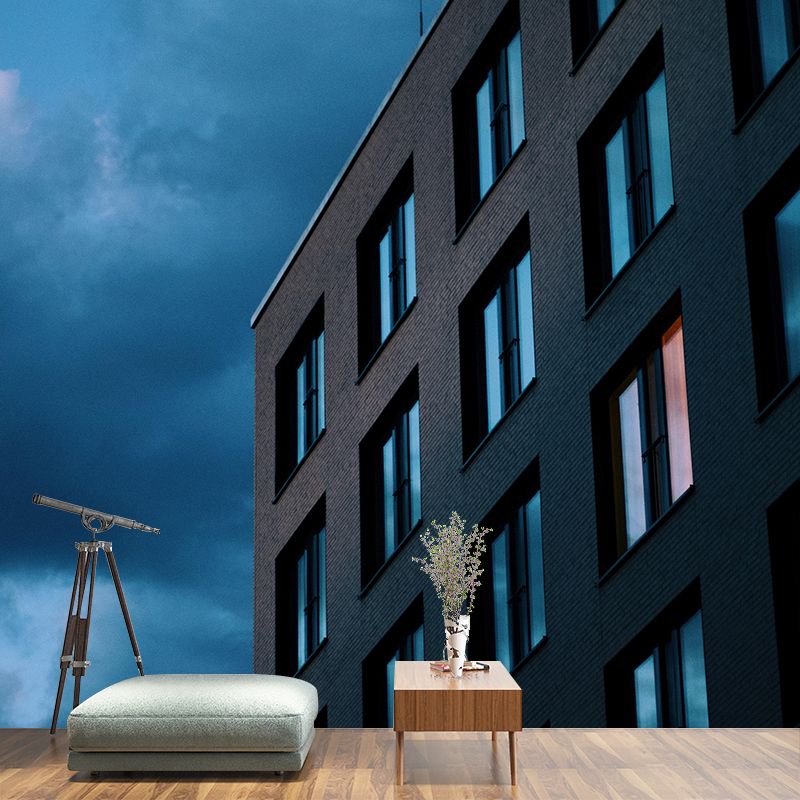 Skyscrapers Wall Mural Decal Eco-friendly Mural Wallpaper for Living Room