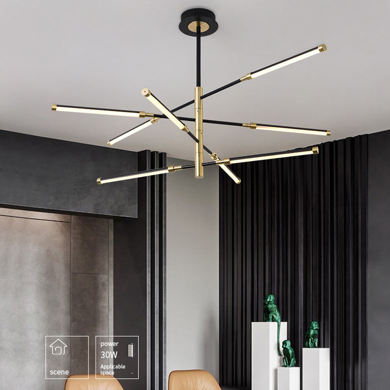 Semplicità lampada lampadina lineare lampada in metallo lampada lampadario a LED