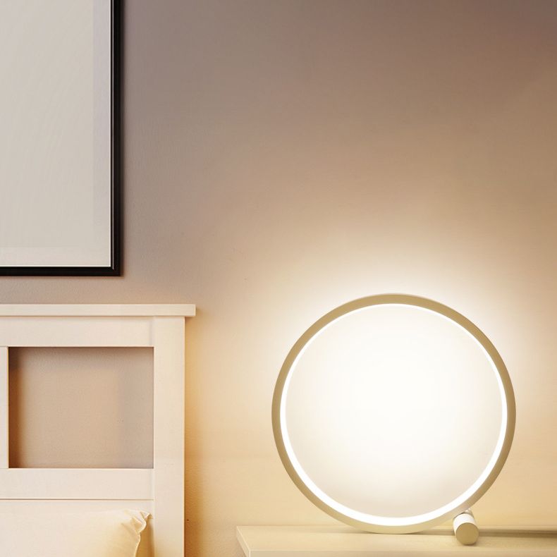 Lampe de table circulaire à 1 lumière