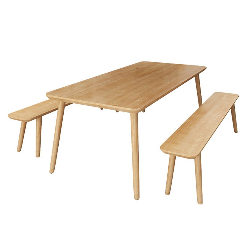 Modern 1/2/3/4/5/7 Pieces Dining Room Set Solid Wood Dining Table and Chairs