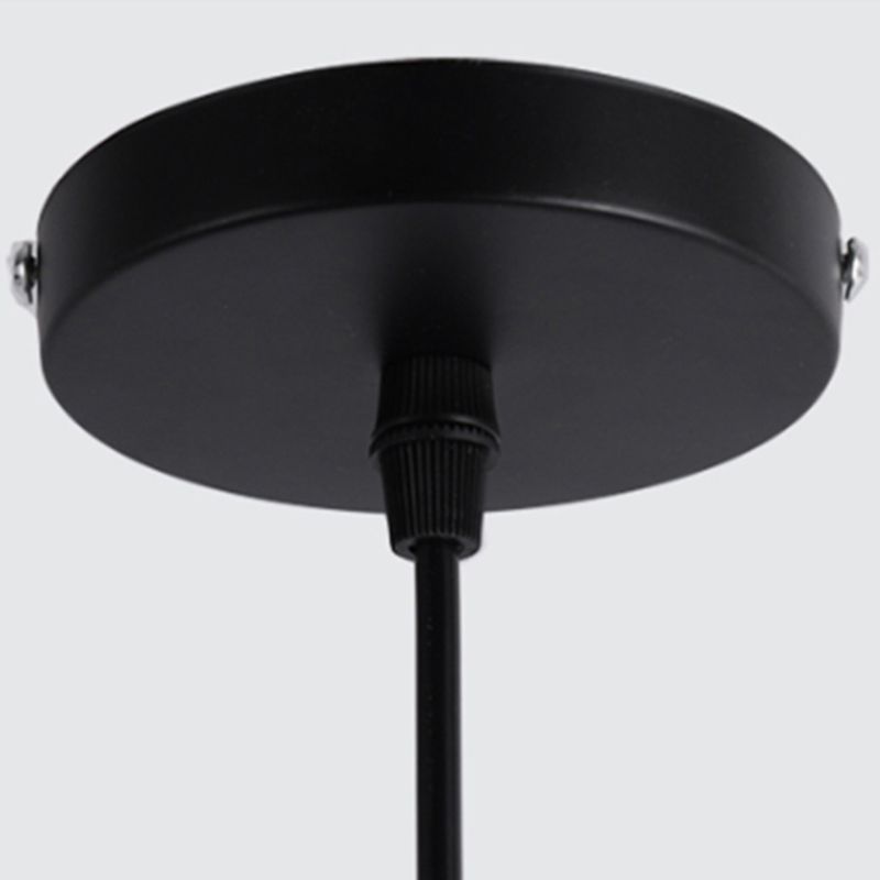 Lampade appese a 1 luce lampada a sospensione moderna con tonalità metallica