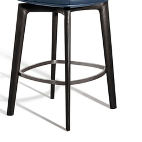 Industrial Style Counter Chair Wood Footrest Counter Stool for Restaurant