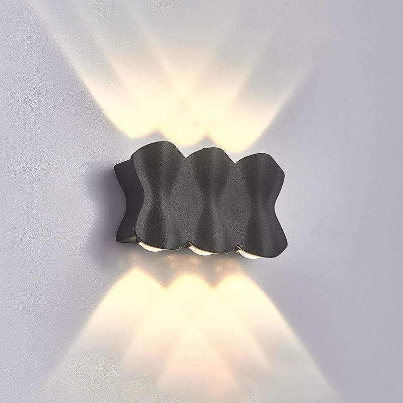 Golven multi lights wand gemonteerd licht aluminium moderne stijl led wand sconce