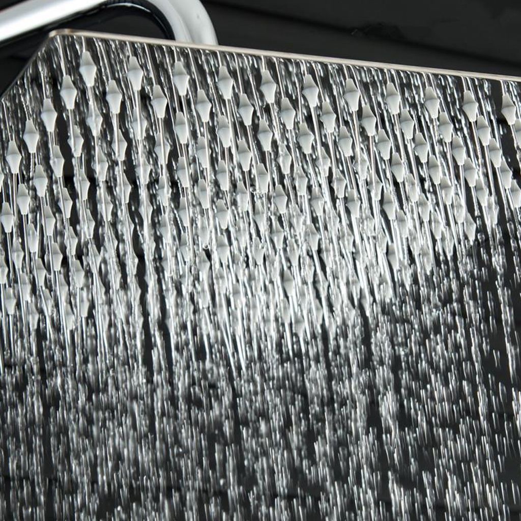 Stainless Steel Shower Head Combo Modern Fixed Shower Head for Bathroom