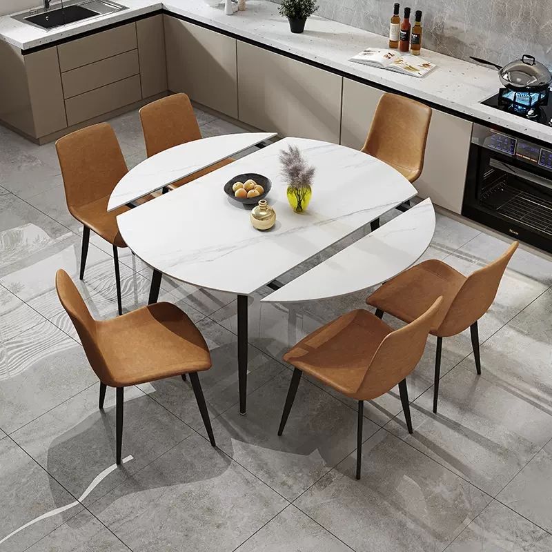1/4/5/7 Pieces Dining Set Modern Sintered Stone Dining Furniture