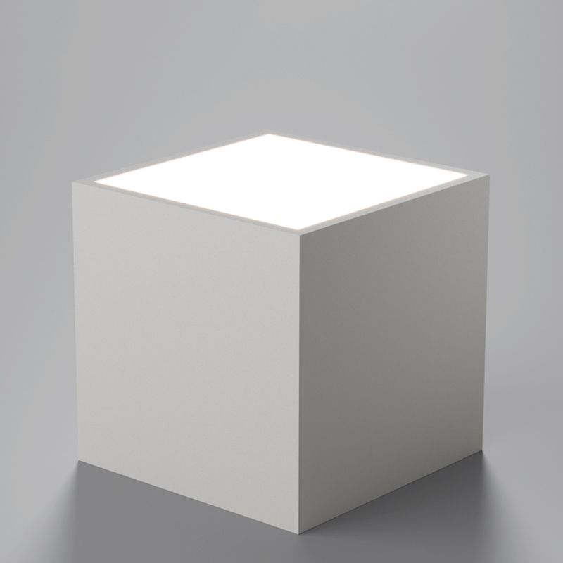 Zwart-witte LED-plafondlamp in moderne, minimalistische stijl Aluminium geometrische inbouw met acrylkap