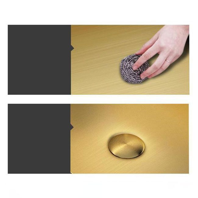 Modern Vessel Bathroom Sink Metal Rectangular with Faucet Vessel Lavatory Sink