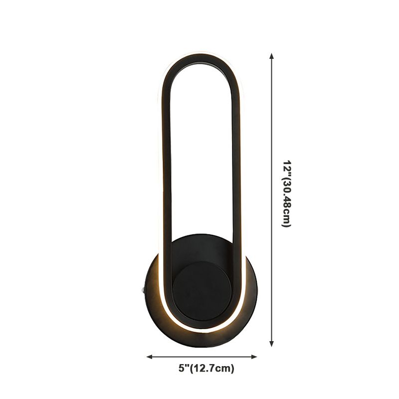 1 Licht geometrische Schatten Wandleuchte moderne Metall Wandmontageleuchte