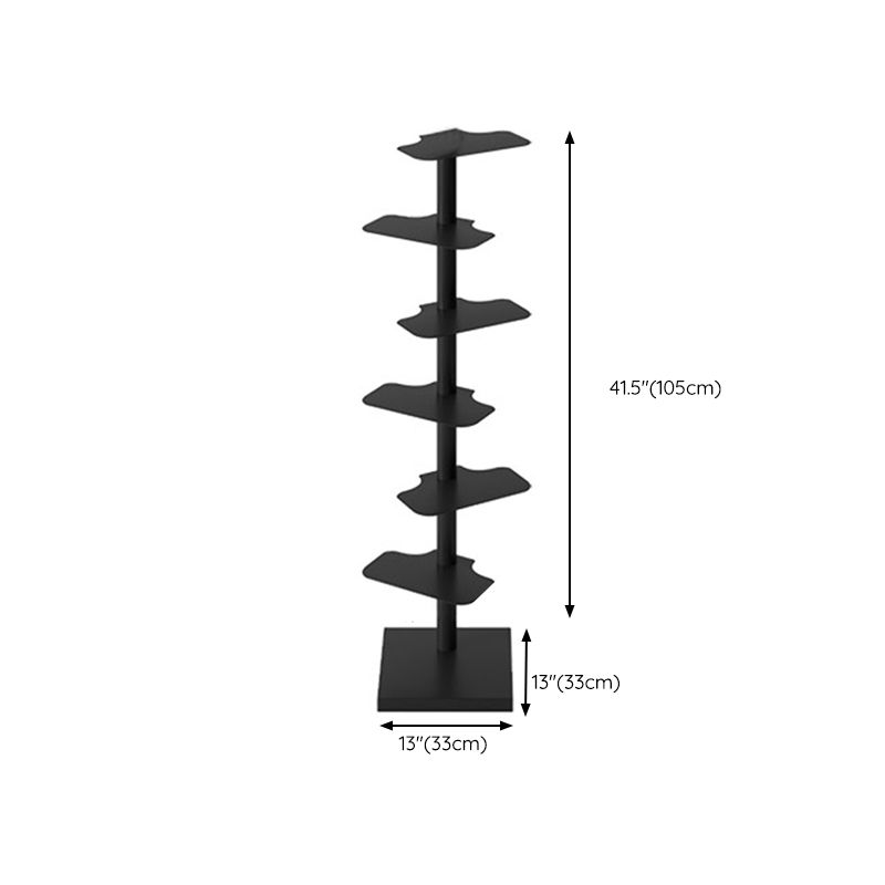 Corner Shelf Bookcase Modern Style Metal Multi Tiers Bookcase