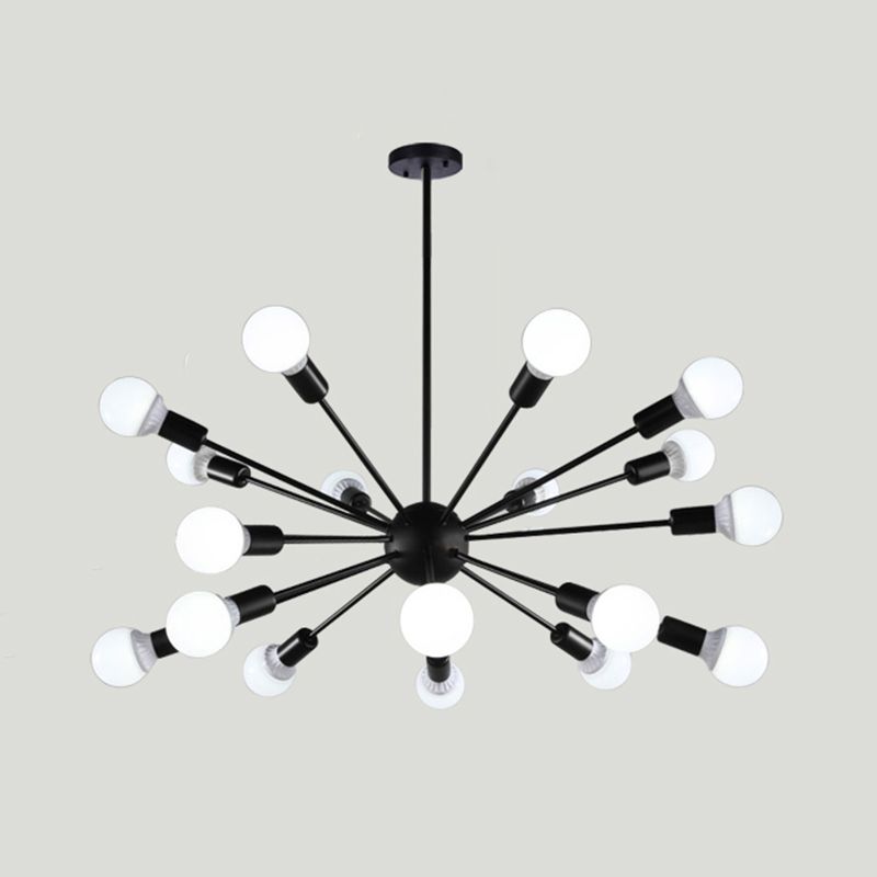 Radial Shape Chandelier Lights Industrial Style Metal Chandelier Pendant Lights