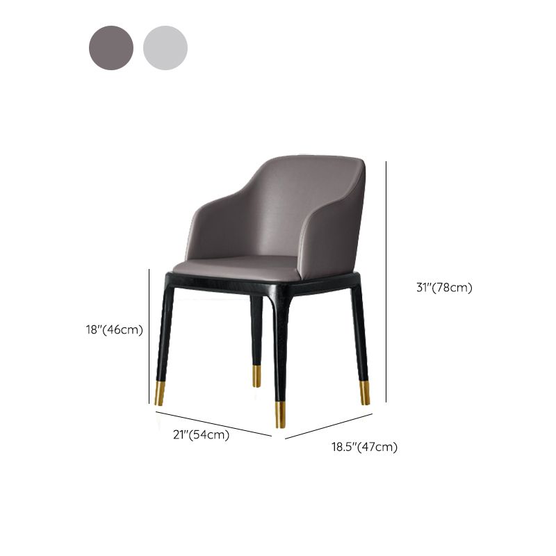 Contemporary Chair Solid Back Dining Room Chair for Dining Room