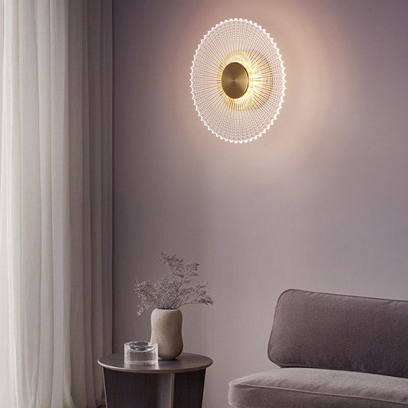 Simple Wall Lighting Fixture Circle Wall Light Sconce for Bedroom