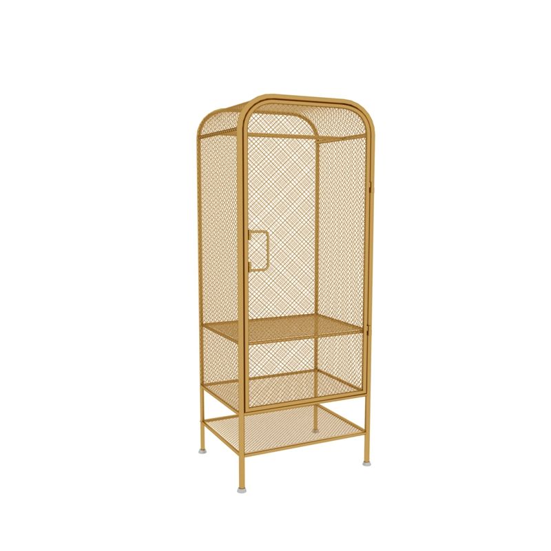 Metal Wardrobe Cabinet Modern Style Clothes Rail Wardrobe Armoire