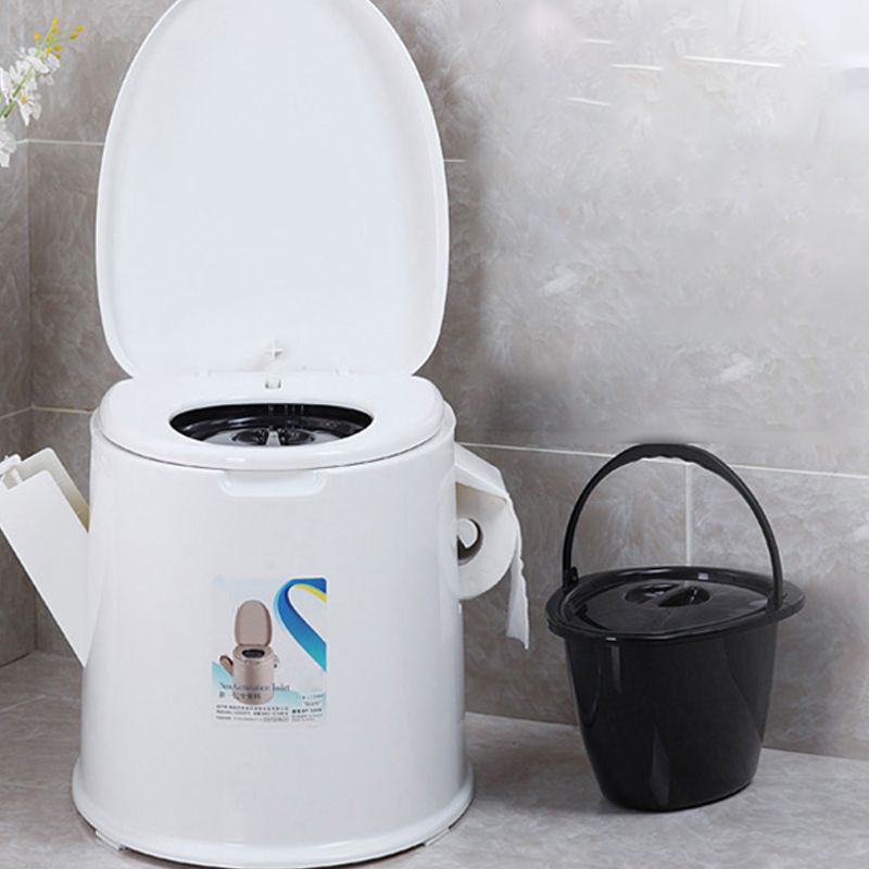 Contemporary Plastic Urine Toilet Floor Mounted Toilet Bowl with Seat for Washroom
