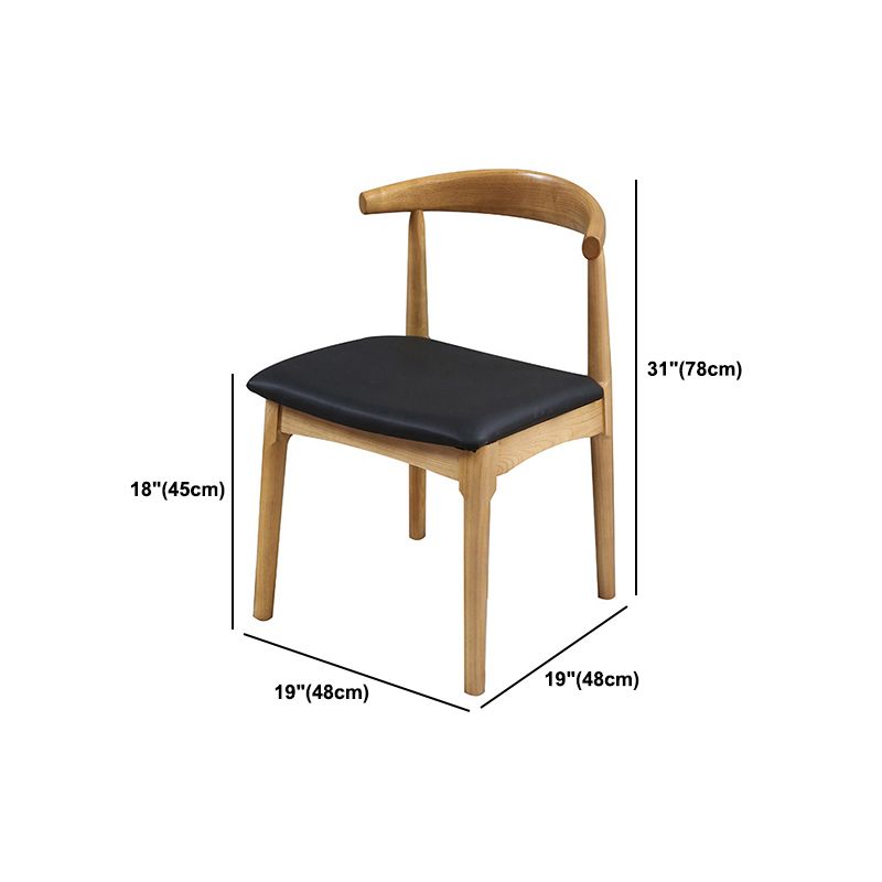 Modern Style Round Solid Wood Dining Set 1/2/3/4/5 Pieces Dining Set for Dining Areas