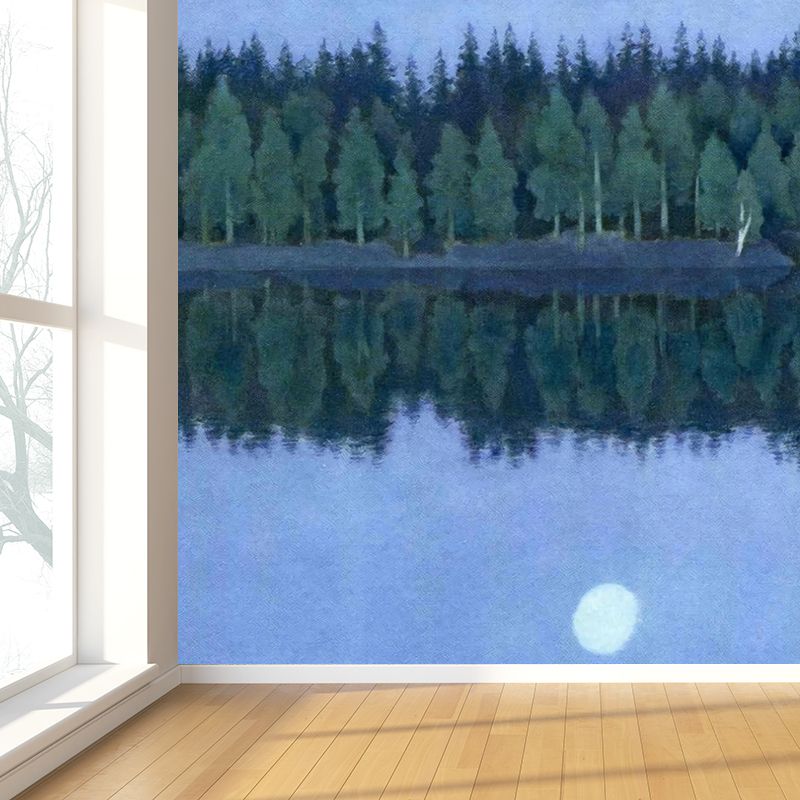 Whole Field Woods Mural Decal Stain Resistant Contemporary Kitchen Wall Covering