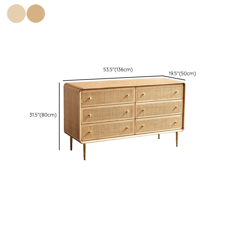 Modern Storage Chest Dresser Solid Wood Storage Chest for Bedroom