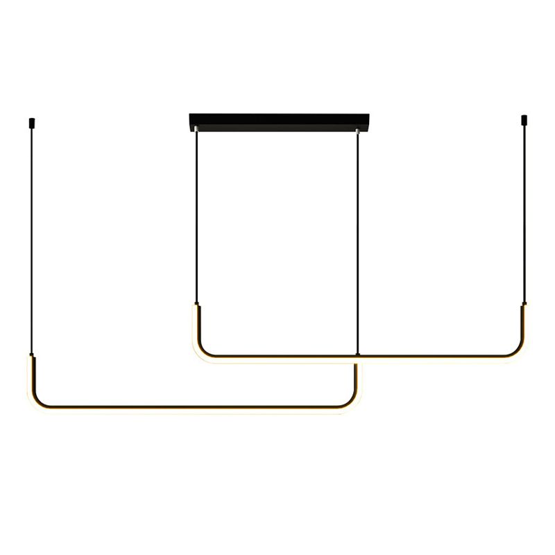 LED MODERNE LED LEIL SIMPLE SIMPLE PRENDANT PRENDANT LEMILTURE POUR LA RABLÈTE