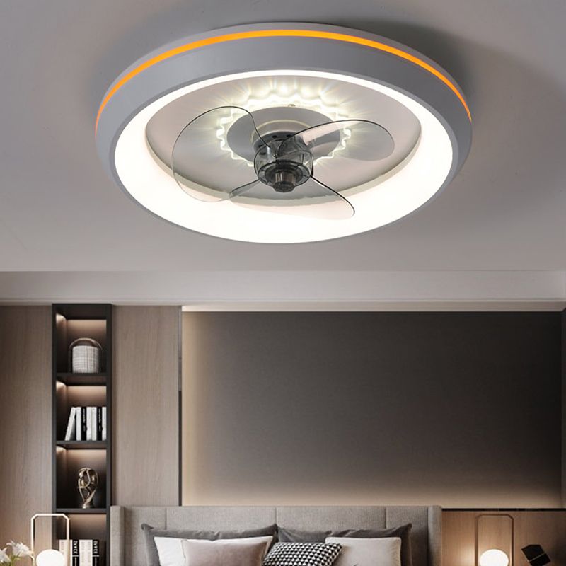 Kreisförmiger Schatten Schlafzimmer Lüfterleuchte Acryl Nordic Style LED Semi Flush Deckenleuchte